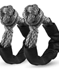 Hella Tough Heavy Duty Soft Shackles 57K Lbs Breaking Strength 1/2 X 22 Inch Polyethylene Synthetic Rigging With Protective Sleeves.