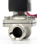 Beefy Stainless Steel Half Inch Solenoid Valve 12V DC Normally Closed Electric Valve With Viton Seal And Lead Wire for fuel systems