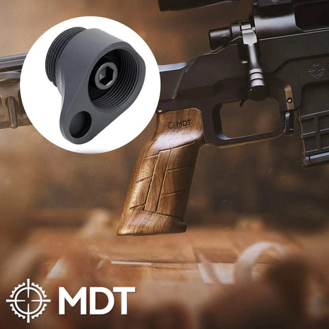 Fixed Stock Adapter For Hunting Firearm Interface Chassis, Adds 0.75 Inch Length Of Pull, Black Durable Build, Easy Install