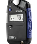 Compact Dope Pro Grade Handheld Light Meter For Photo And Cine Incident And Reflected Exposure Meter With Auto Backlight And Illuminance Measurement Pocket Sized Design Tenth Of A Stop Accuracy For Ambient And Flash Readings, front view display