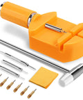 32 Piece Watch Link Removal Kit With Pro Band Replacement Tool For DIYers, 10 Spare Spring Bars And 10 Cotter Pins, Double Head Hammer, Plus 6 Extra Pins For Quick, Easy Watch Band Adjustments