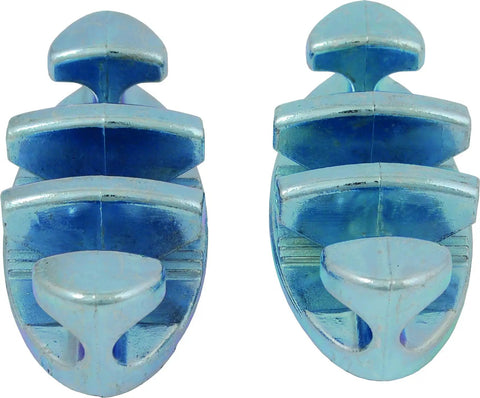 Zinc Plated 3 Inch Marine Rope Cleats Set Of 2 In Silver Finish Perfect For Kayaks Canoes And Small Boats Durable Cast Metal Cleats Handles Up To Three Eighths Inch Rope Pre Drilled Holes For Easy Mounting.