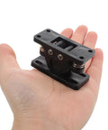 Heavy Duty Zinc Alloy Double Roller Door Latch With Ball Catch held in hand showing size