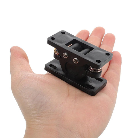 Heavy Duty Zinc Alloy Double Roller Door Latch With Ball Catch held in hand showing size