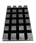 Three Quarters Inch Wide Pyramid Silicone Rubber Bumper Feet With Adhesive Backed Pads Five Eighth Inch Thick For Electronics Consoles And Furniture Non Slip Waterproof UV Resistant Temperature Tolerant Indoor Outdoor 24 Bumpers