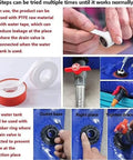 Guide to using PTFE tape on Foldable Water Storage Bladder With Faucet 330L Big Collapsible Portable Water Tank connections.