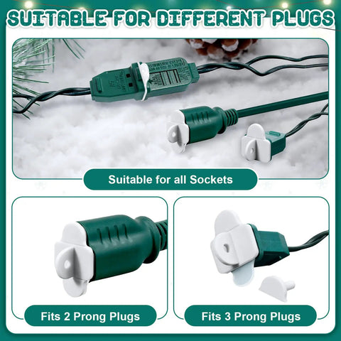 Weatherproof Gasket And Plug Cover Kit For Indoor Outdoor Outlets 20 Piece Set with plug covers fitting 2 and 3 prong plugs.