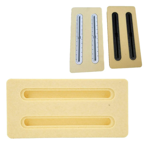 Lightweight Hydrofoil Track Box Mount for Surf Foils, Easy Install Foil Holder with precise slots on durable aluminum base.