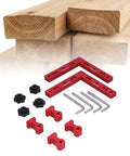 Heavy Duty Aluminum Right Angle Clamp Tool With Rock Solid 90 Degree Hold For Woodworkers And Diy Crews Chasing Clean Joints And Boss Results Around The Shop Without Any Hassle with clamps and lumber background
