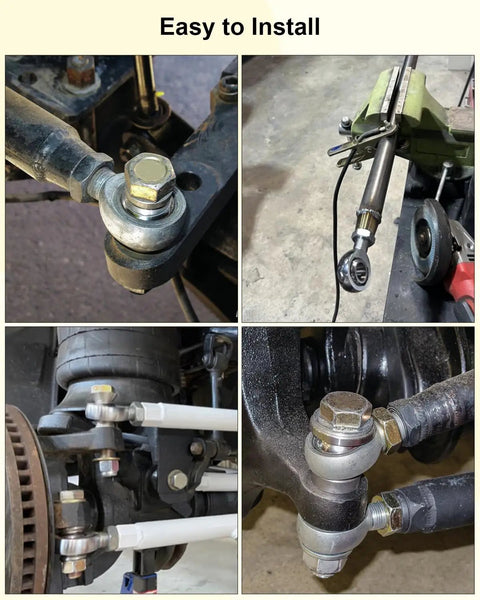 Two Pack Adjustable Steering Shaft Tie Rod Ball Joint Kit installation on off road vehicle