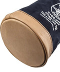 Flame-Resistant Canvas Tool Bucket, Heavy-Duty No 4 Canvas With Leather-Reinforced Handle, Double-Riveted Bottom, 100-Pound Load Rated