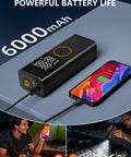 Portable Tire Inflator Air Compressor With 150 PSI Cordless Convenience On The Go USB Output Dual Power 6000mAh Battery