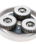 36T Planetary Gear With Clutch Kit For Electric Motors, 12mm Thick, 47.5mm Diameter Steel Gear Set for E Bikes, top view