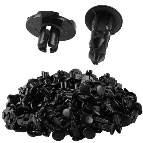 Premium Black Nylon Push Pin Clips For Bumper Shield And Fender Trim Panel Fasteners Retainer Rivets with various clips.