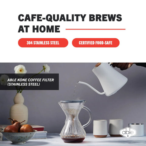 Reusable Stainless Steel Coffee Filter For Chemex, Brew Cafe Quality At Home, No Paper Filter Fuss, Eco Friendly Coffee Accessory