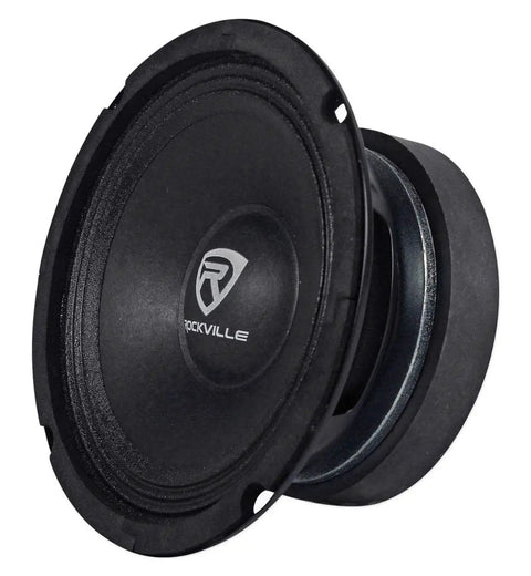 Premium Dope 6.5 Inch 4 Ohm Mid Bass Midrange Car Speakers 4 Pack Featuring Hella Clear Kevlar Cones And 100 Watt RMS Power To Crank Out Loud Sound With Fire Audio Swaps And Deep Bass Punch