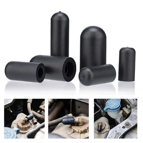 All In One Vacuum Caps Kit For Automotive Hoses And Vacuum Lines 110 Piece Rubber Plugs Set with caps in various sizes for car repair