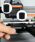Silicone Solid Bed Mounts For 3D Printer Heat Bed Leveling Parts, showing orange replacement leveling springs, high columns and short columns.