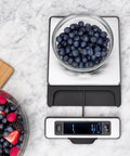 Stainless Steel Food Scale With Pull Out Display, 11 Pound Capacity, Precise One Eighth Ounce And One Gram Increments, Tare Function