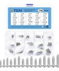 Carbon Steel Nickel Plated Mini Screw Kit With 750 Self Tapping Phillips Pan Head Screws Electronics DIY Assortment in box