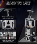 Drill Powered And Manual Two In One Wire Stripping Tool For 0.06 To 1 Inch Wires with features and usage instructions.