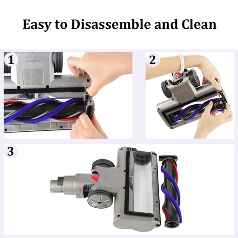 Hands disassembling and cleaning Motor Head Replacement For V15 V11 V10 V8 V7 Vacuum Cleaners, High-Suction Motorhead