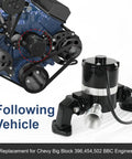 Bulletproof High Flow Electric Water Pump Setup For Big Block Chevy BBC 396 427 454 502 beside classic engine setup.