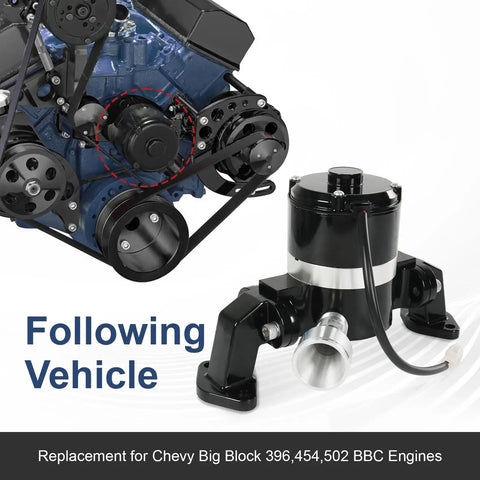Bulletproof High Flow Electric Water Pump Setup For Big Block Chevy BBC 396 427 454 502 beside classic engine setup.