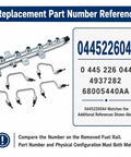 Premium Fuel Rail And Injector Line Kit For 2007 To 2012 Dodge Ram 2500 And 3500 Trucks With 6.7L Cummins Diesel Engine Super Durable Heavy Duty Replacement Fits Perfectly No Leaks. fuel rail and six injector lines with part number 0445226044