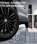 Straight From The Shop Matte Black Rim Repair Kit For Fixing Alloy Wheel Curb Rash With Two Scratch Resistant Touch Up Paint Pens And Gnarly Tool Set For Daily Rides, featuring a matte black wheel and two paint pens.