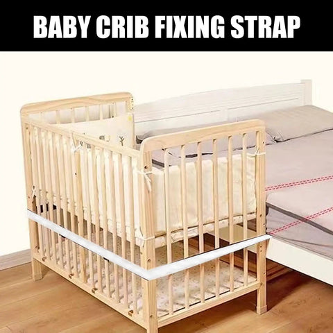 Bed Frame Stabilizer Straps For Cribs And Baby Beds Adjustable Nylon Guardrail Locks No Slip Crib Strap Prevent Shifting