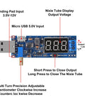 Dual USB Buck Boost Power Module That Packs a Punch, 3.5V To 12V Input, 1.2V To 24V Output, DC DC Converter With Display, 3W Max Output