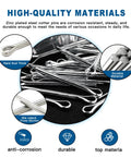 Image of high-quality steel cotter pins from the 555 Piece Cotter Pin Assortment Kit Pro Grade Built Tough For Automotive And Small Engine Repair.