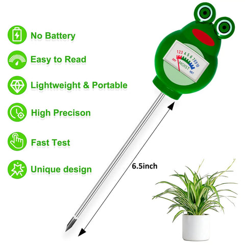 Battery Free Soil Moisture Meter For Indoor And Outdoor Plants, Hygrometer Moisture Sensor Soil Test Kit, Plant Water Meter