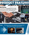 Mechanic using 4.9 Foot Silicone Vacuum Hose Kit For Cars With One Eighth To Three Eighth Inch Diameters Plus Sixty Four Connectors And A Tube Cutter Ideal For Engine Vacuum Systems AC Lines And Radiator Cooling in engine bay