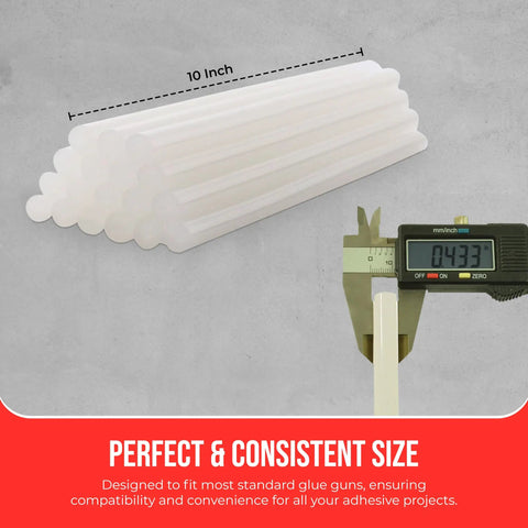 Industrial Grade Hot Melt Glue Sticks For Glue Guns, High Strength, Full Size 7/16 X 10 Inches, Bulk 450 Sticks, Multi Temperature
