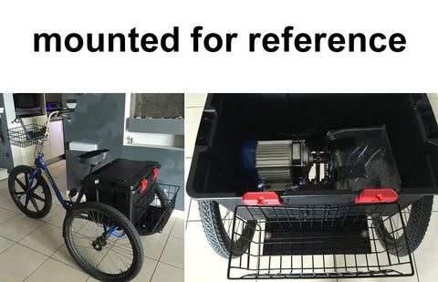 Mounted for reference, featuring Rev Up Your Street Game With This Rock Solid 48V 750W Brushless Motor Kit on a tricycle.