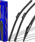 Mazda Windshield Wiper Blades Set of 3 24 Inch 18 Inch 14 Inch Direct Fit for CX 5 and CX 9 2017 Through 2025 in packaging