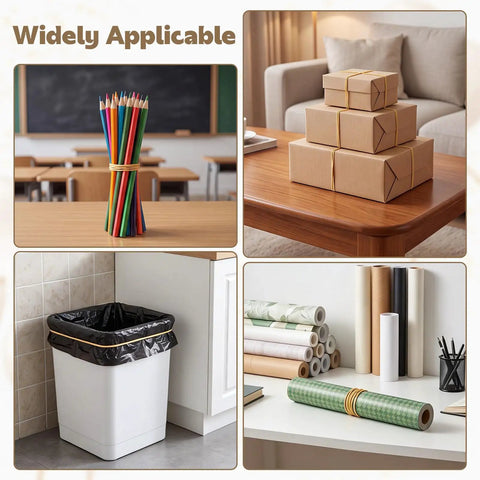 Bulk 280 Piece Large Elastic Rubber Bands 7 Inch Set for Office and Home Use super stretchy and durable for bundling and organizing.