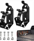 Beefy Heavy Duty Quick Release Shovel Mount For Truck Bed And Roof Rack, Rugged Wall Mount Brackets, Black, 2 Pieces