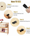 How to use Heavy Duty 100 Pack Black Spoon Style Shelf Pins For Kitchen Cabinets And Home Bookshelves Snap Fit Adjustable Steel Pegs.