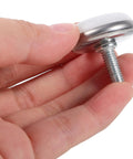10 Pack Screw On Iron Furniture Feet M6 For Beds Couches Tables And Dressers white iron foot detailed view