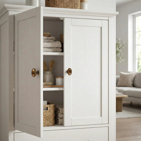 White wardrobe with 2 Pack Antique Brass Cabinet Knobs For Dresser Drawers 1.3 Inch Oval Zinc Alloy Pulls