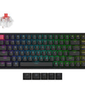 Top Shelf 75 Percent Wireless Mechanical Keyboard Featuring Backlit Double Shot PBT Keycaps And Bluetooth 5 2 Compatibility For Smooth Super Red Linear Switch Typing That Goes Hard, showing colorful keys.