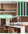 Four Pack 26 Inch Countertop Support Brackets Set With Hidden Island Mounts in modern kitchens