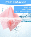 Pink microfiber eyeglasses cleaning cloth 6 x 7 inches for glasses, cameras, phones