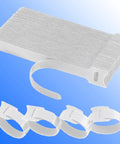 60 Pack 6 Inch Reusable Cable Ties with Hook and Loop, White Cord Organizer Straps, Visible Ties in Velcro Style for Home Office Setup