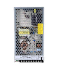 Front view of Rock Solid 200W 5V 40A Enclosed AC-DC Power Supply With Single Output for Industrial Use, fanless metal case
