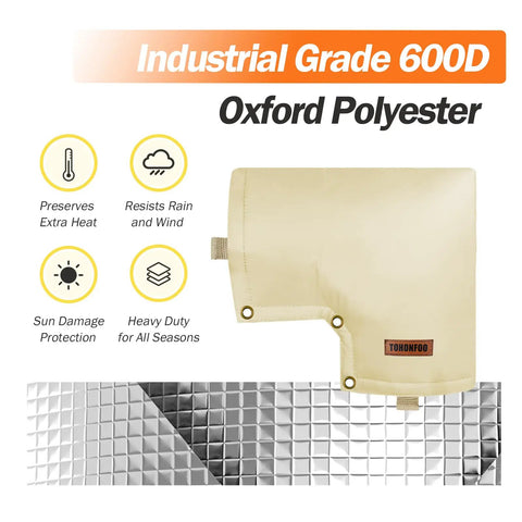Backflow Preventer Insulated Pouch For Pressure Vacuum Breaker Covers All Weather Shield For Your Water Well Pumps