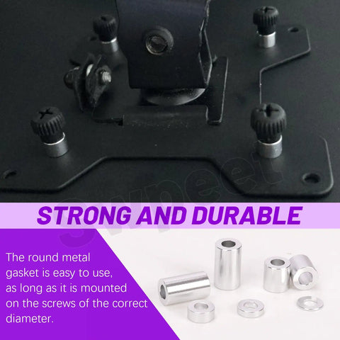 65Pcs M3 Aluminum Spacer Kit With 3.1Mm ID And 6Mm OD Eight Lengths From 0.5 To 10Mm Unthreaded Round Standoffs Silver Finish